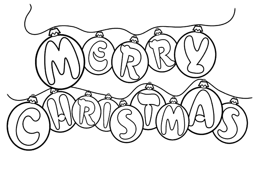 Christmas Coloring Pages Clipart.