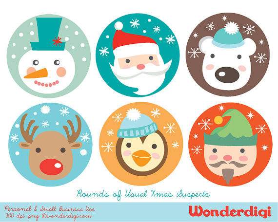 Christmas Clip Art For Labels.