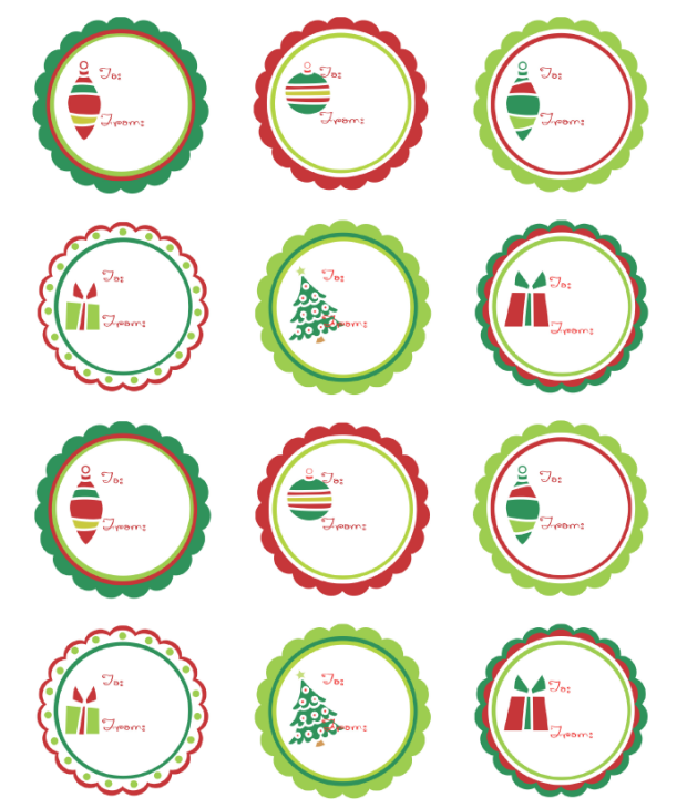 Christmas Labels Ready to Print!.
