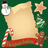 Free Clipart Christmas Cookies Border.