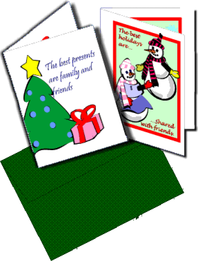 Christmas greeting clipart.