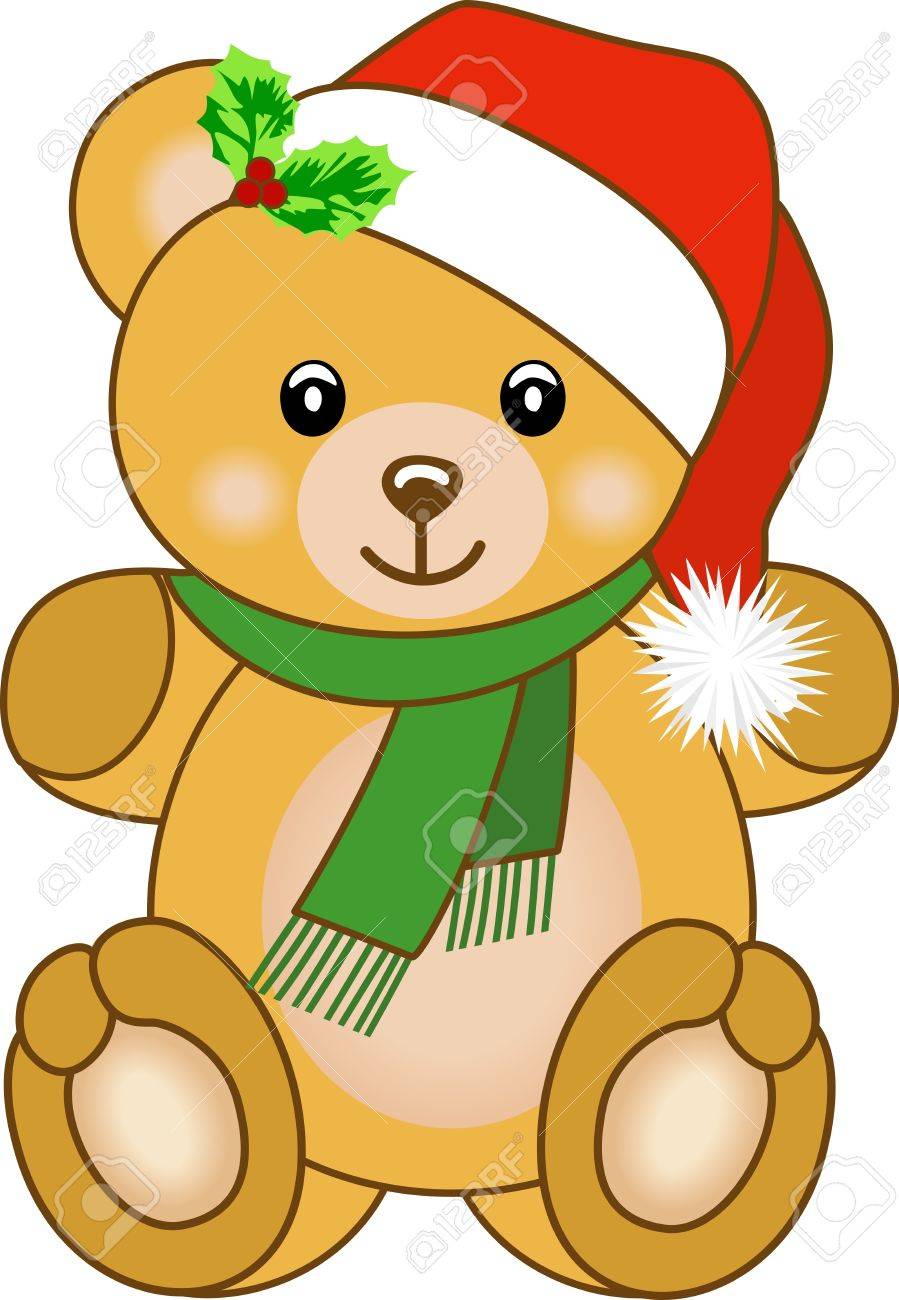 Christmas teddy bear.