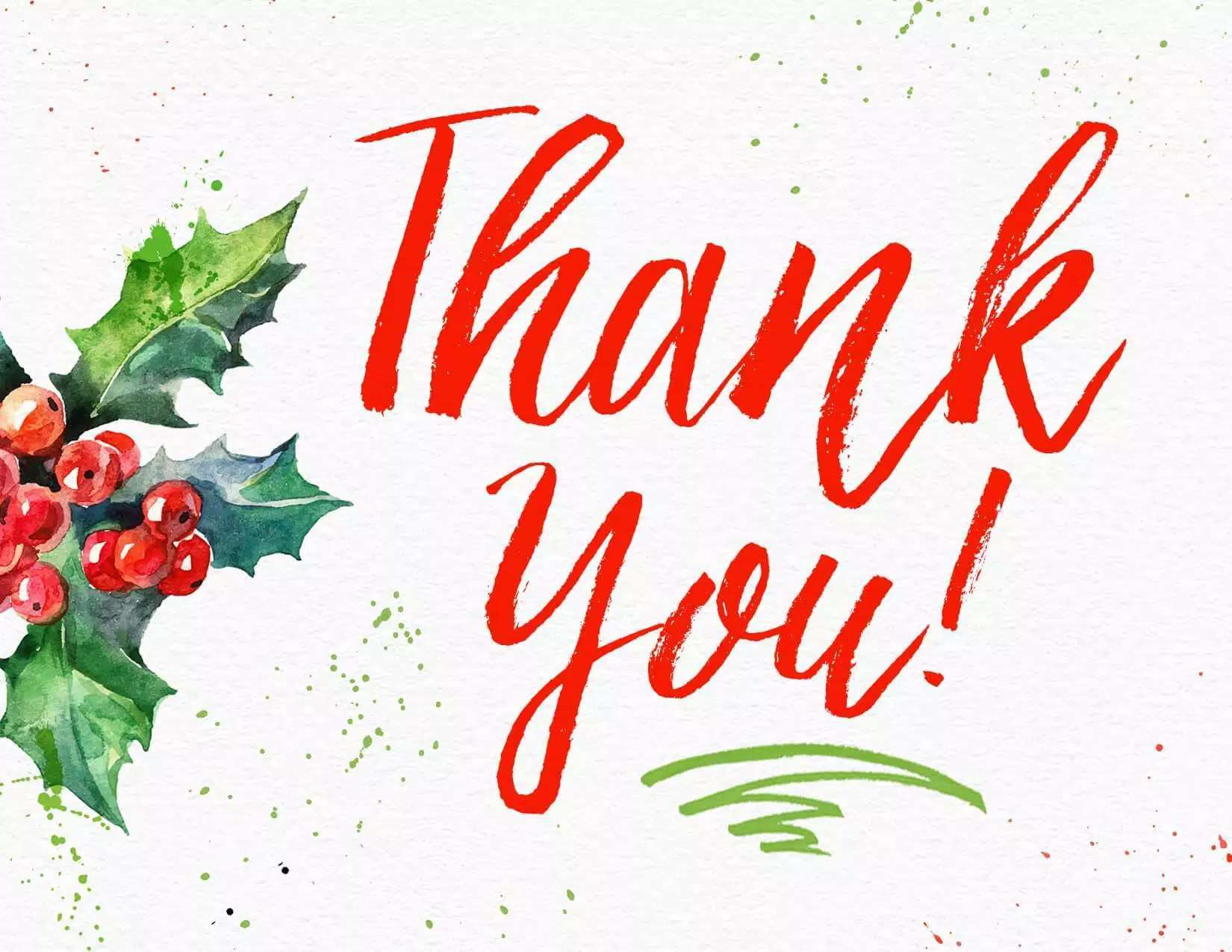 Free Printable Christmas Thank You Notes
