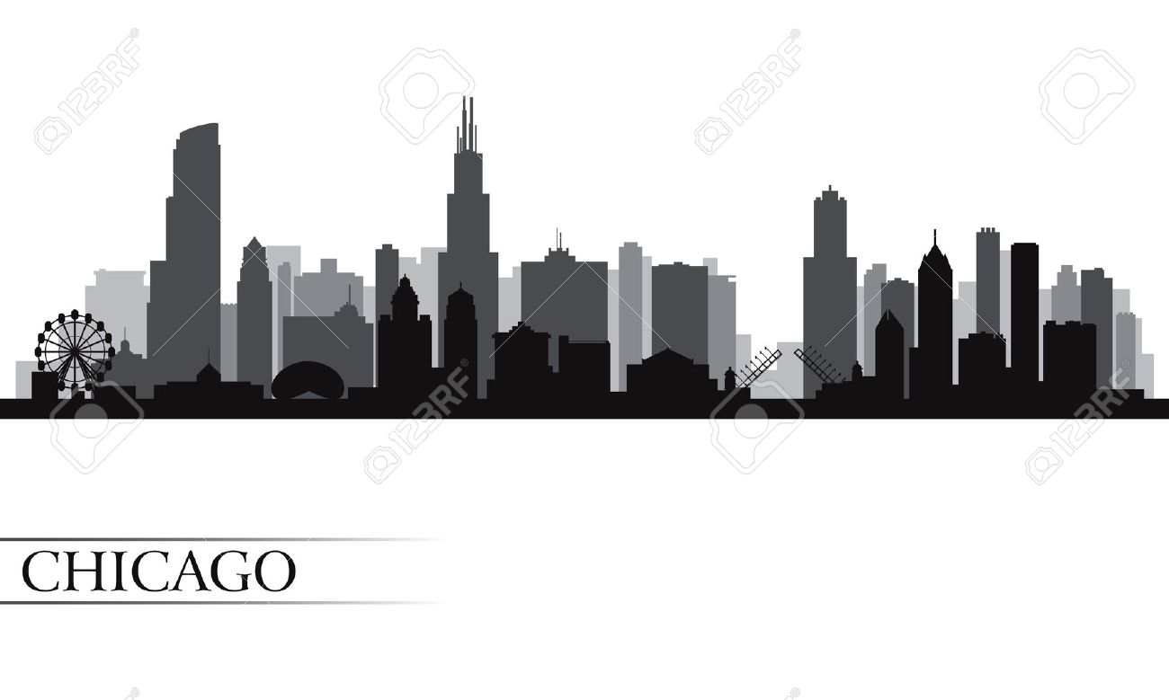 Chicago Skyline Vector.