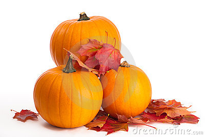 Clipart Of Pumpkins And Leaves.