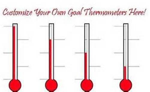 Fundraising Thermometer Clip Art.