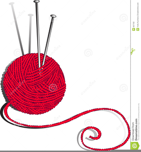 Clipart Yarn And Knitting Needles.
