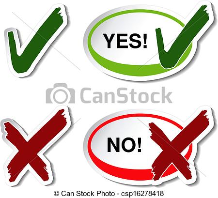 Free Clipart Images Yes And No.
