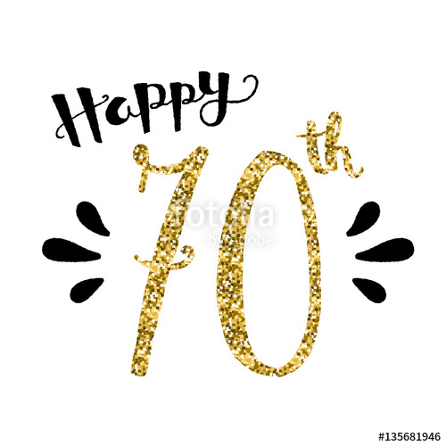 Download 70th birthday free vector clipart Birthday Greeting & Note.