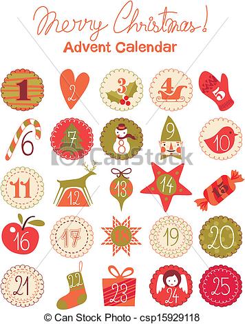Advent Calendar Clipart.