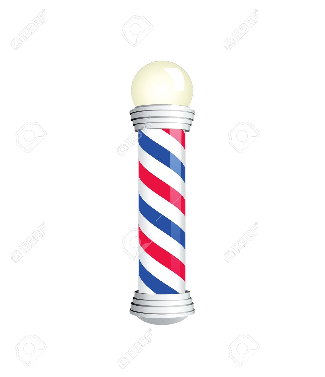 Barber Pole Vector illustration.