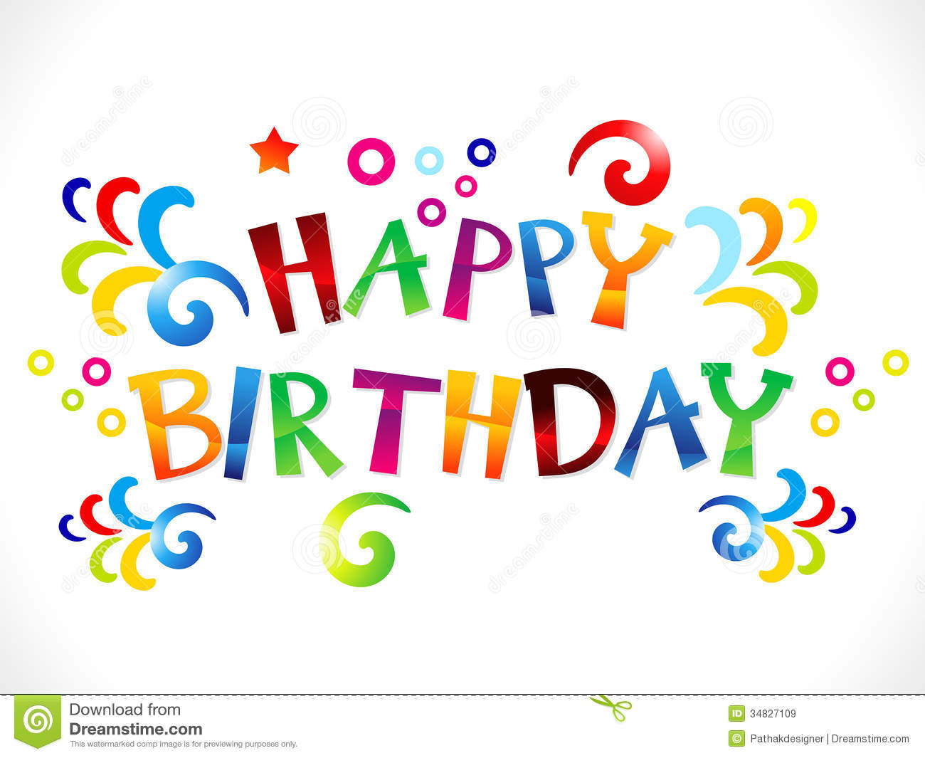 Happy Birthday Banner Clipart