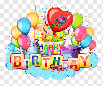 Happy Birthday Card cutout PNG & clipart images.