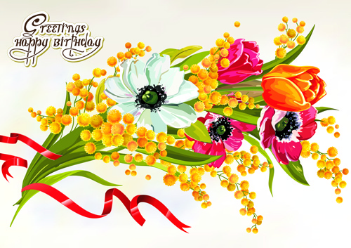Birthday flowers free vector download (12,508 Free vector.