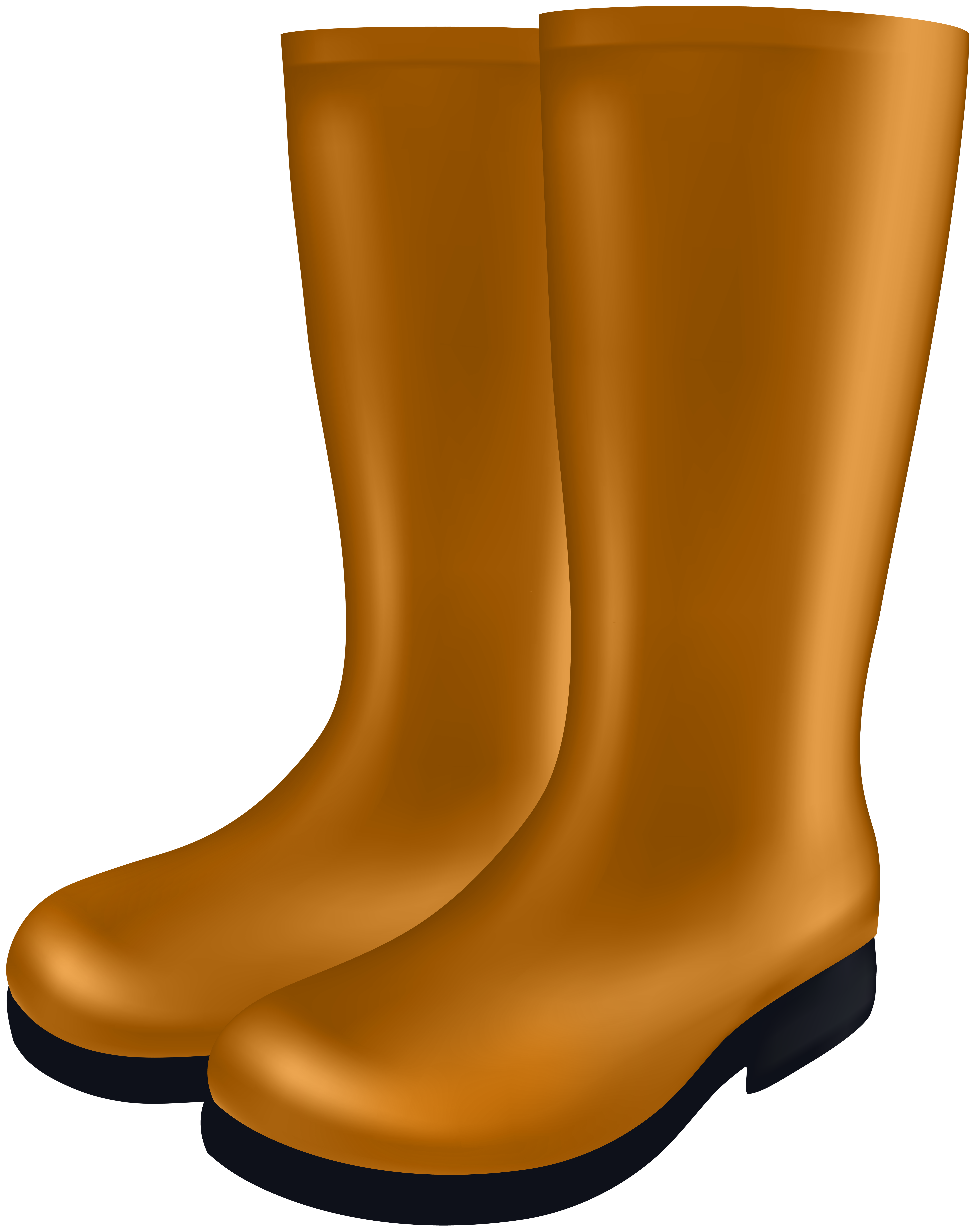 Rubber Boots PNG Clip Art Image.
