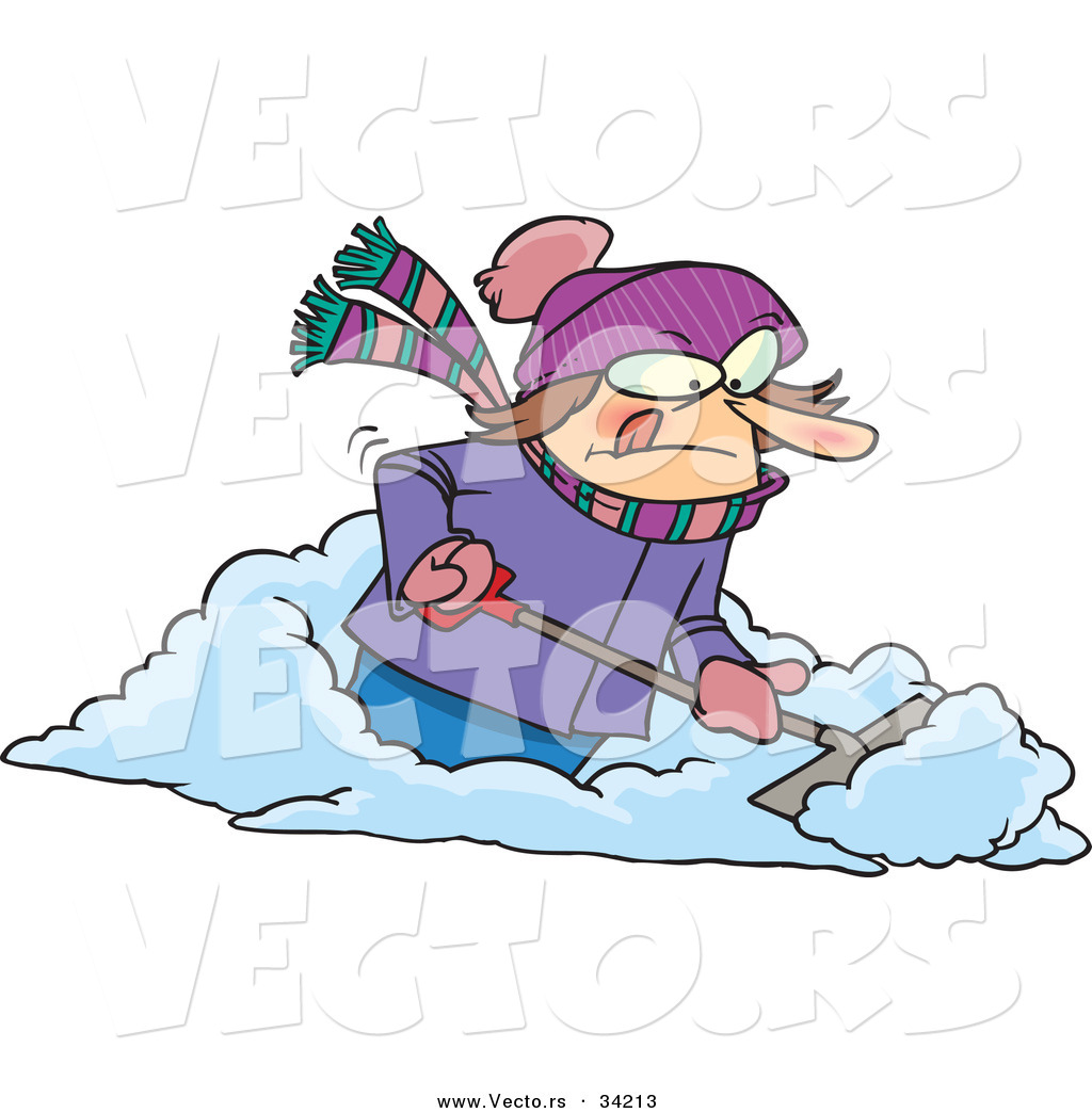 free clipart cartoon image of man shoveling snow 20 free Cliparts