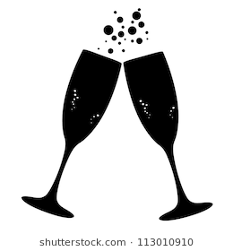 403 Champagne Glass free clipart.