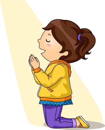 479 Child Praying free clipart.