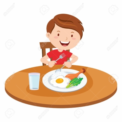 eating dinner , Free clipart download.