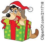 Christmas dog clipart free 1 » Clipart Portal.