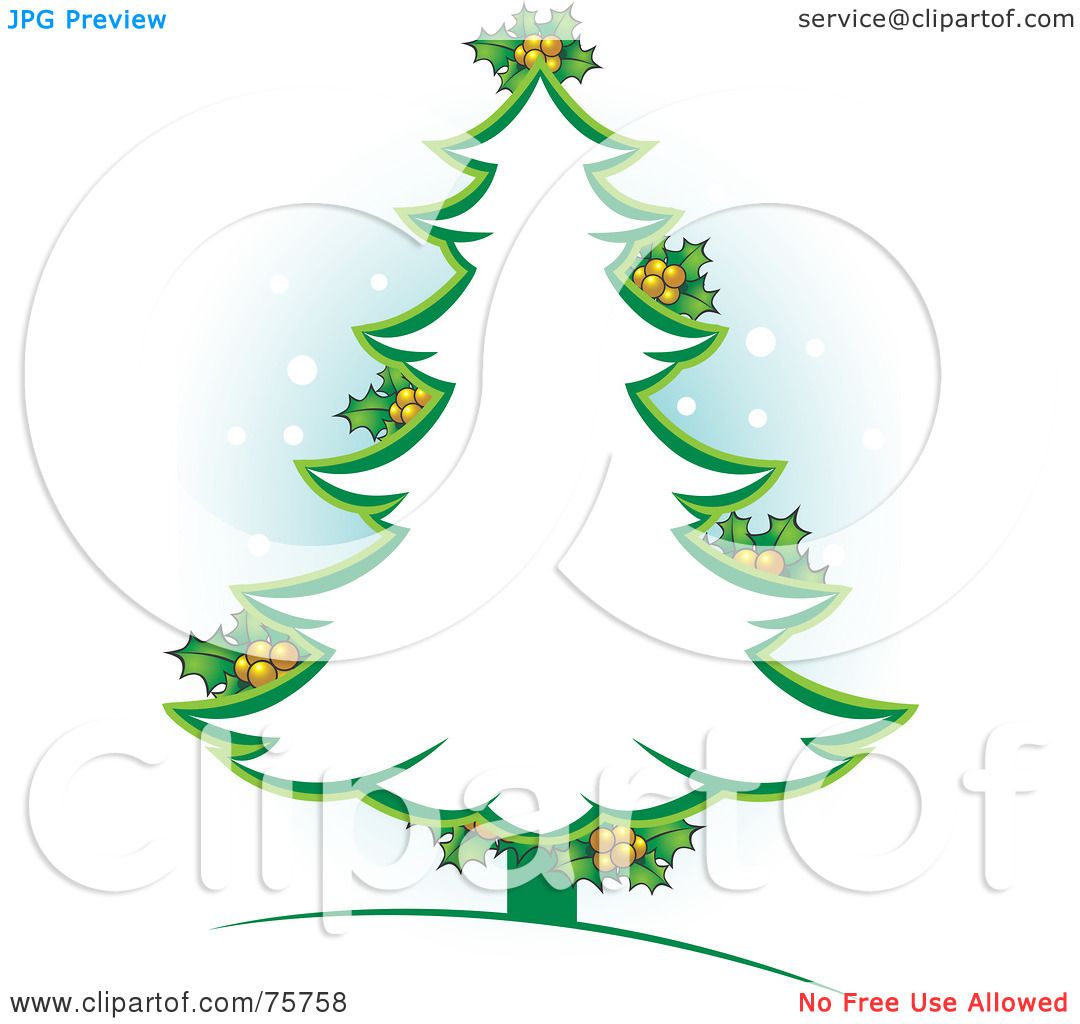 christmas tree outline