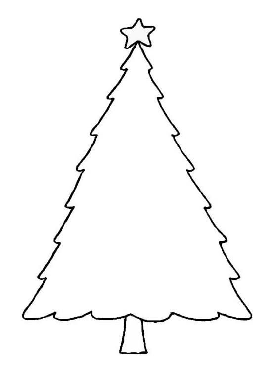 free clipart christmas tree outline - Clipground