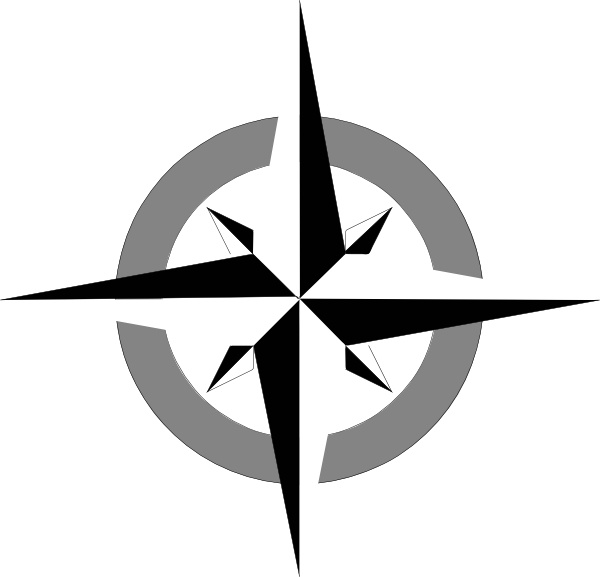 Compass Rose clip art Free vector in Open office drawing svg.