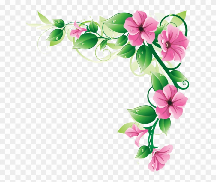 Free Clipart Flower Borders.