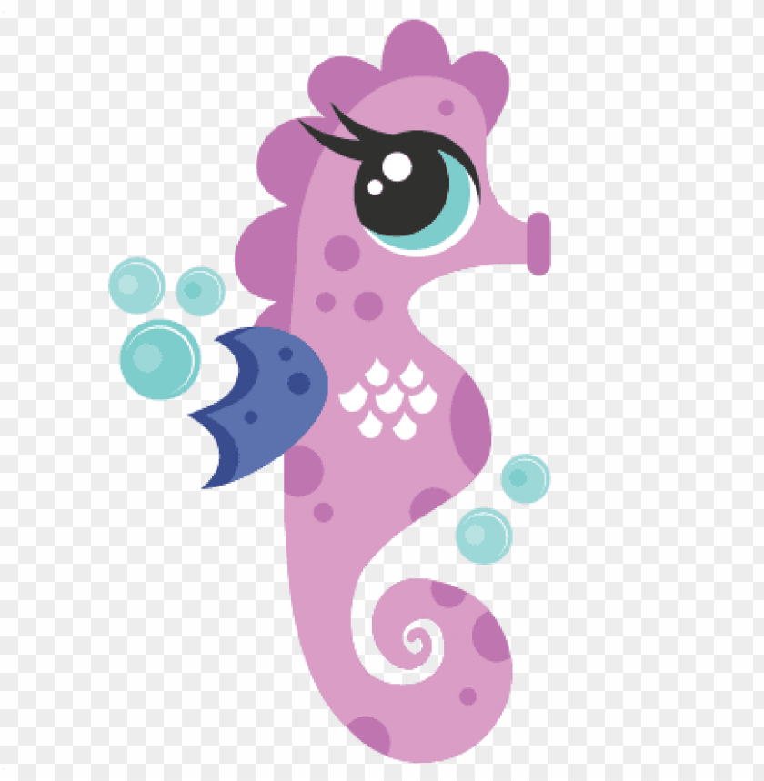 seahorse scrapbook cut file cute clipart files for.