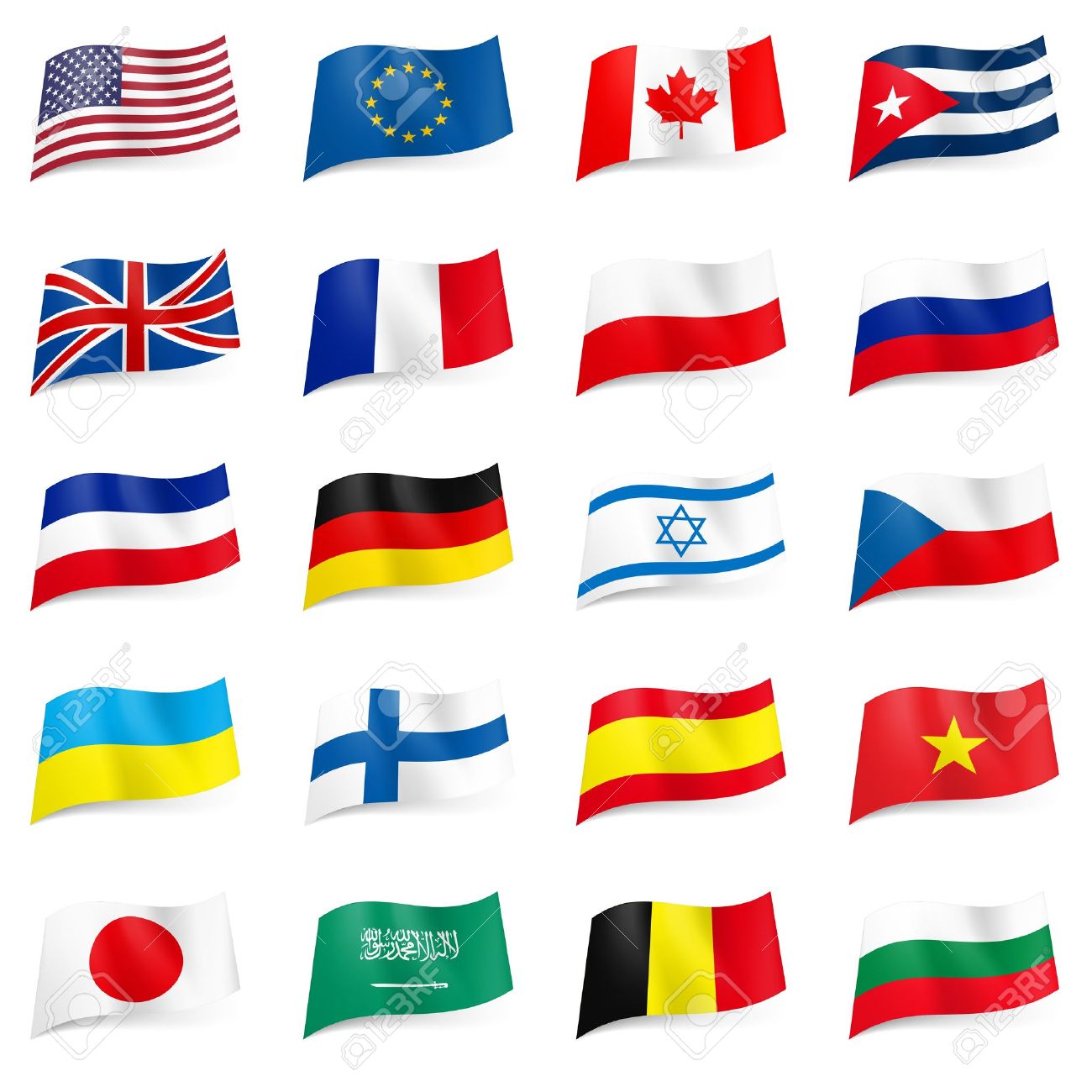 World Flags Vector Clipart Illustrations 181 412 World Flags Clip Art ...