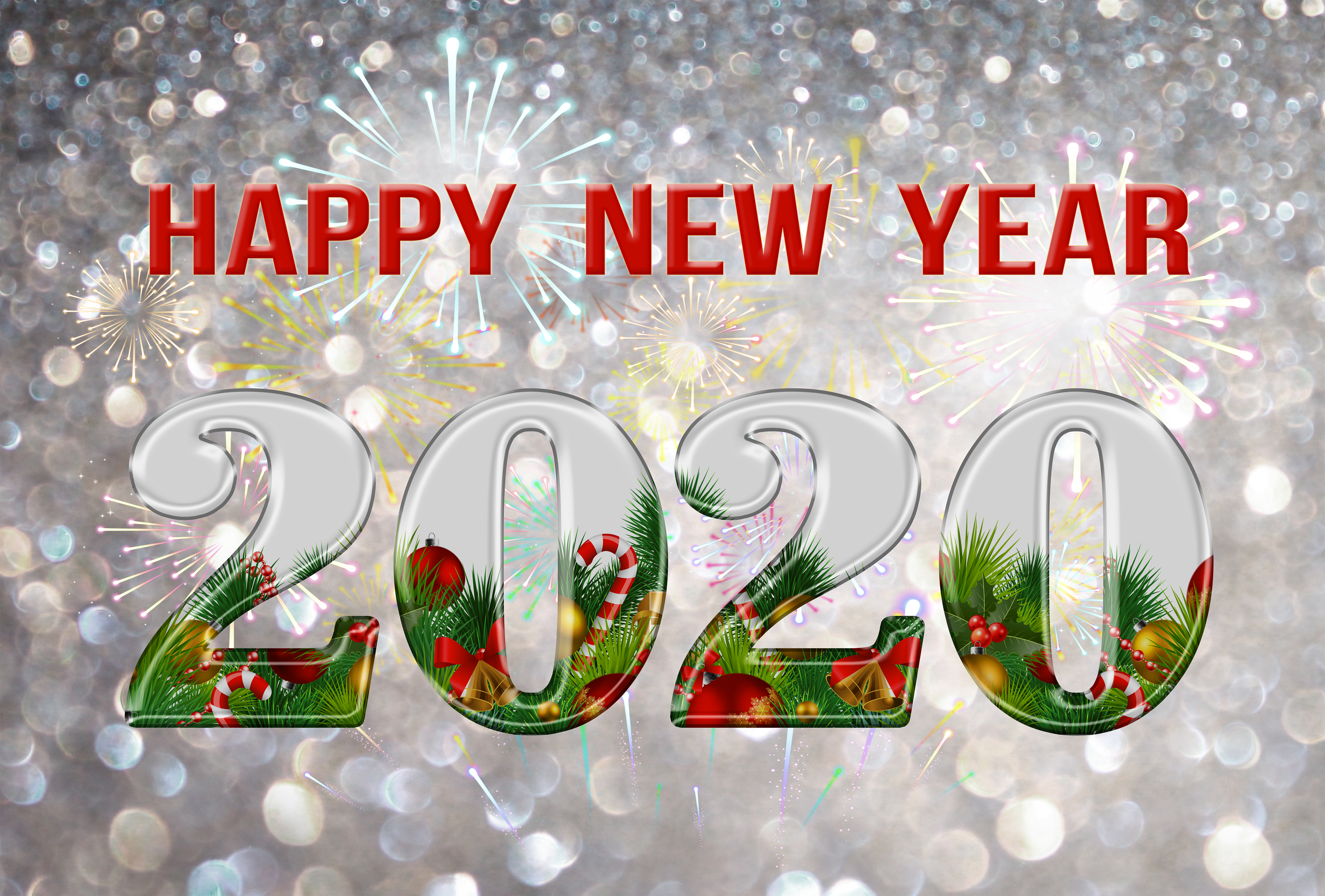 Happy New Year 2020 Background.