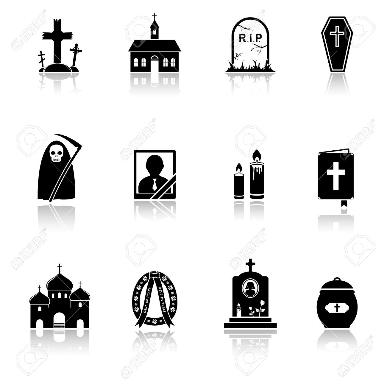 616 Funeral Flowers Stock Illustrations, Cliparts And Royalty Free.