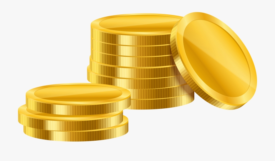 Gold Simple Coins Png Clipart.