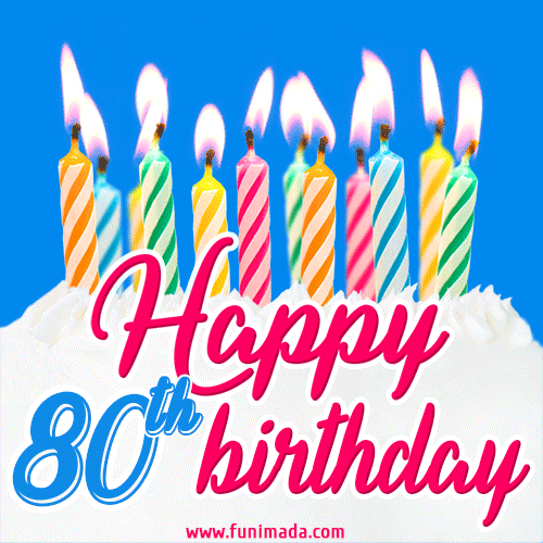 Happy 80th Birthday Animated GIFs.