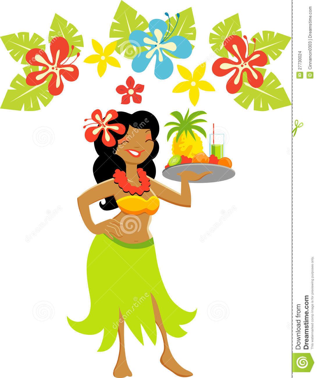 Hawaii Luau Girl.