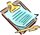 Free clipart image of school agenda.