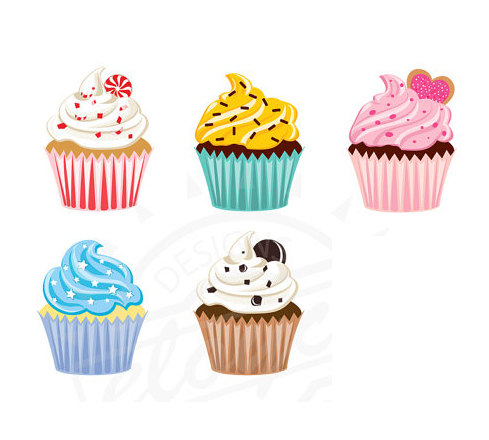Cupcakes clip art free clipart images.