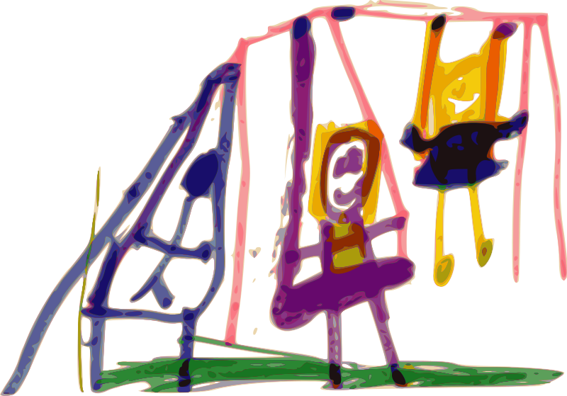 Free Clipart: Kindergarten Art Swing.