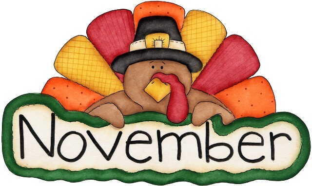 Free clipart for november clipartxtras.