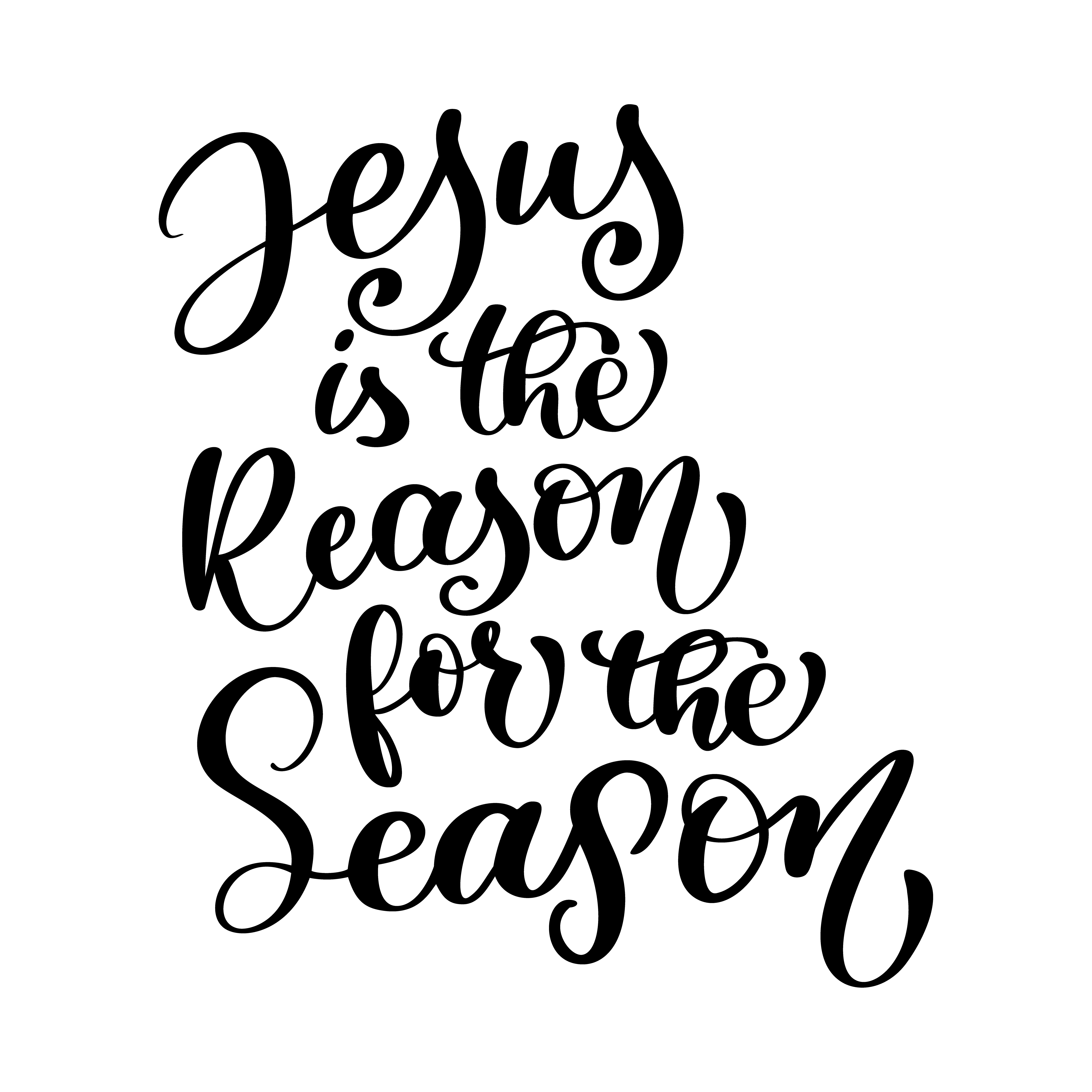 Jesus is the Reason for the Season christian quote in Bible.