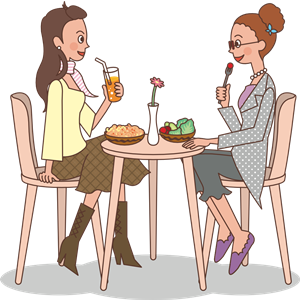 Ladies at lunch clipart, cliparts of Ladies at lunch free.