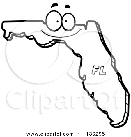 Free Florida Map Clipart.