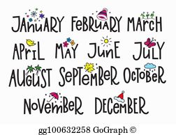 Months Of The Year Clipart