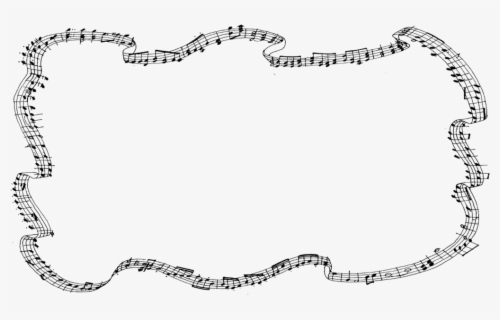 Free Music Border Clip Art with No Background.