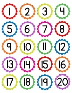 Clipart Numbers 1.