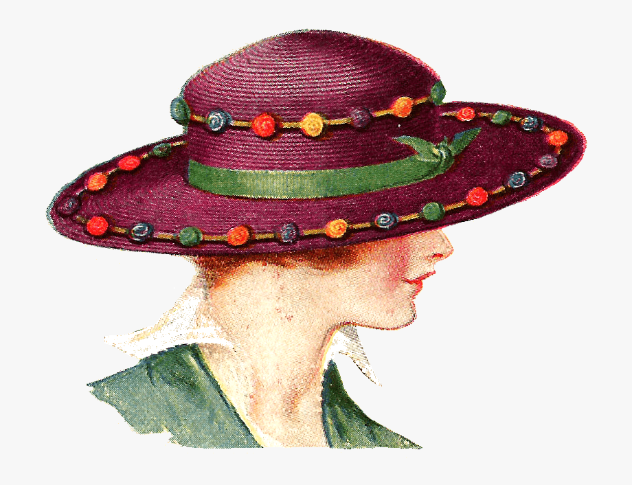 Ladies Fancy Hats Clipart.