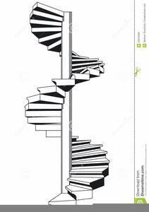 Spiral Staircase Clipart.