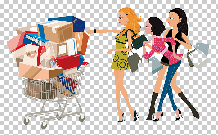 Shopping Woman Free content , Shopping women PNG clipart.