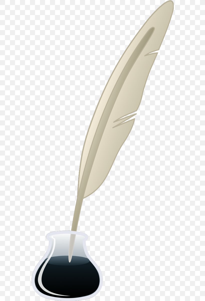 Quill Fountain Pen Inkwell Clip Art, PNG, 570x1200px, Quill.