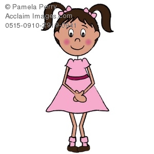 Quiet Girl Clipart.